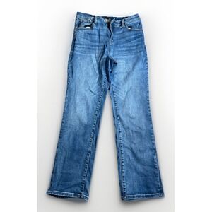 Express Womens Size‎ 16 Short Relaxed Straight Ankle High Rise Button Fly Jeans